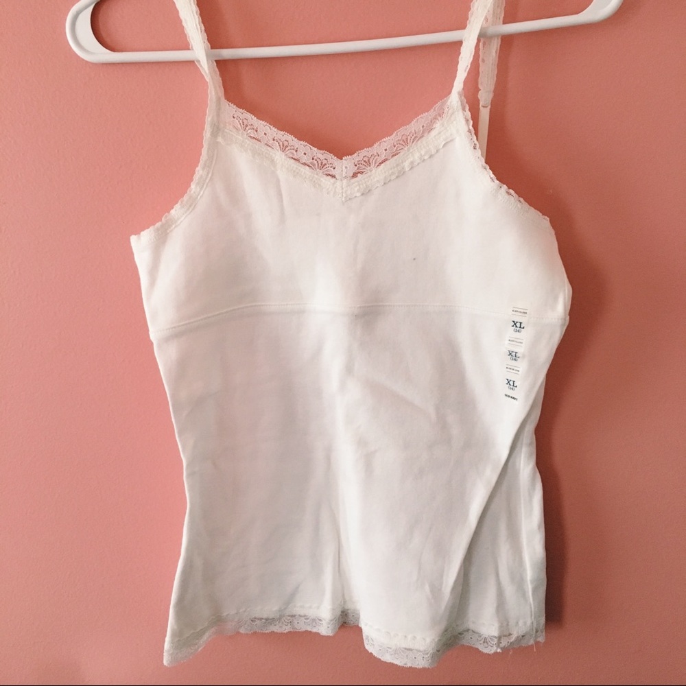 KIDS white lace camisole from Old Navy